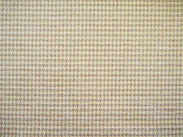 Soft beige chenille with tiny sage, taupe and blue-grey woven motifs