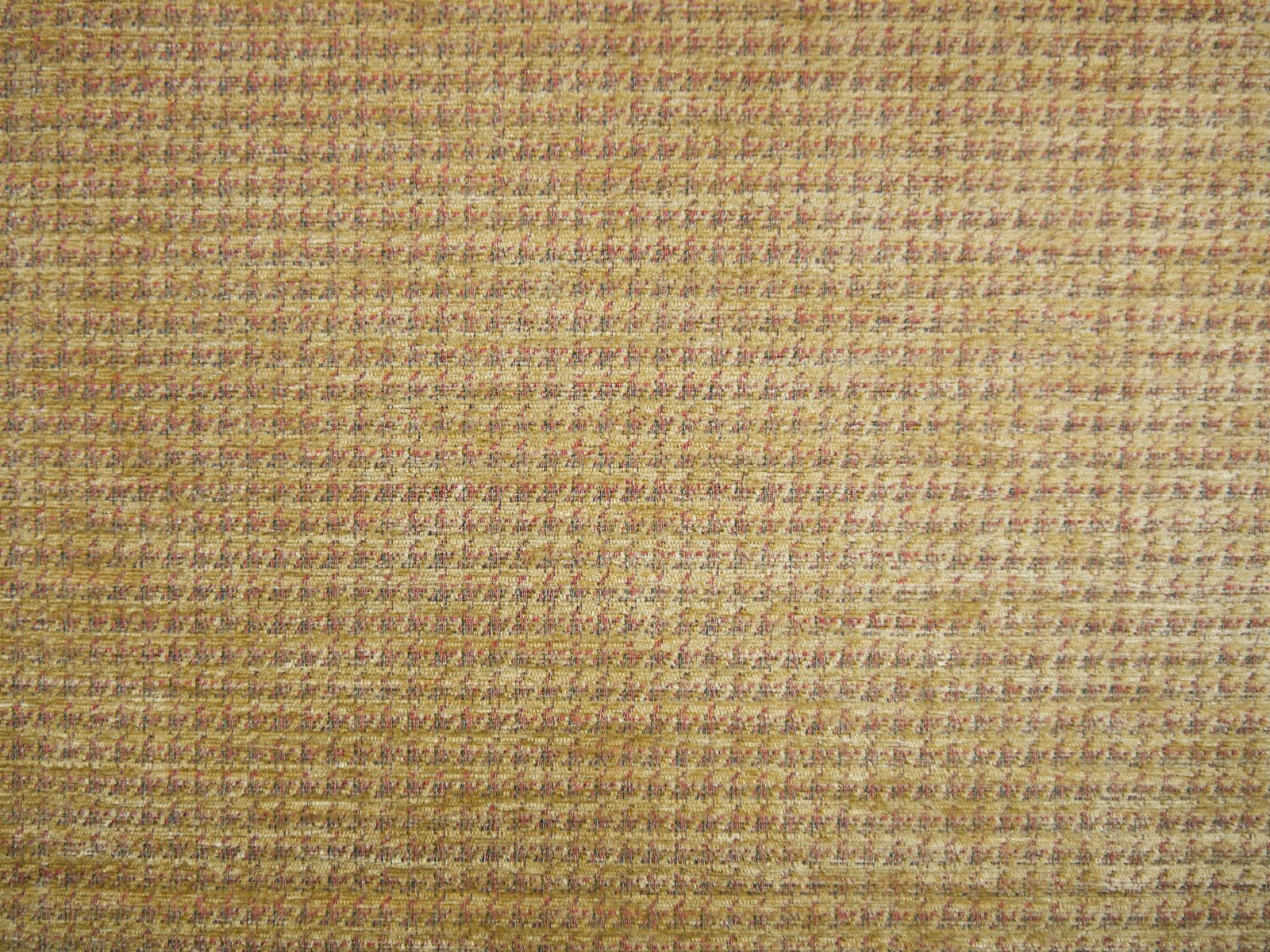 Moss olive chenille with fine dusty pink and brown flecks in a close woven texture