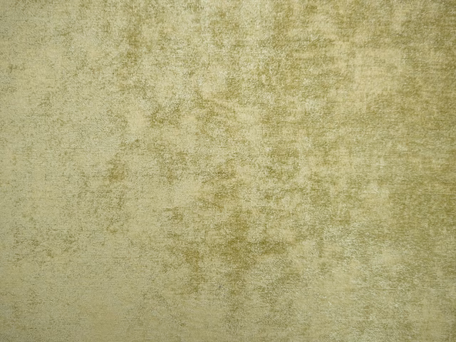 Muted olive green chenille with softly mottled khaki tonal texture