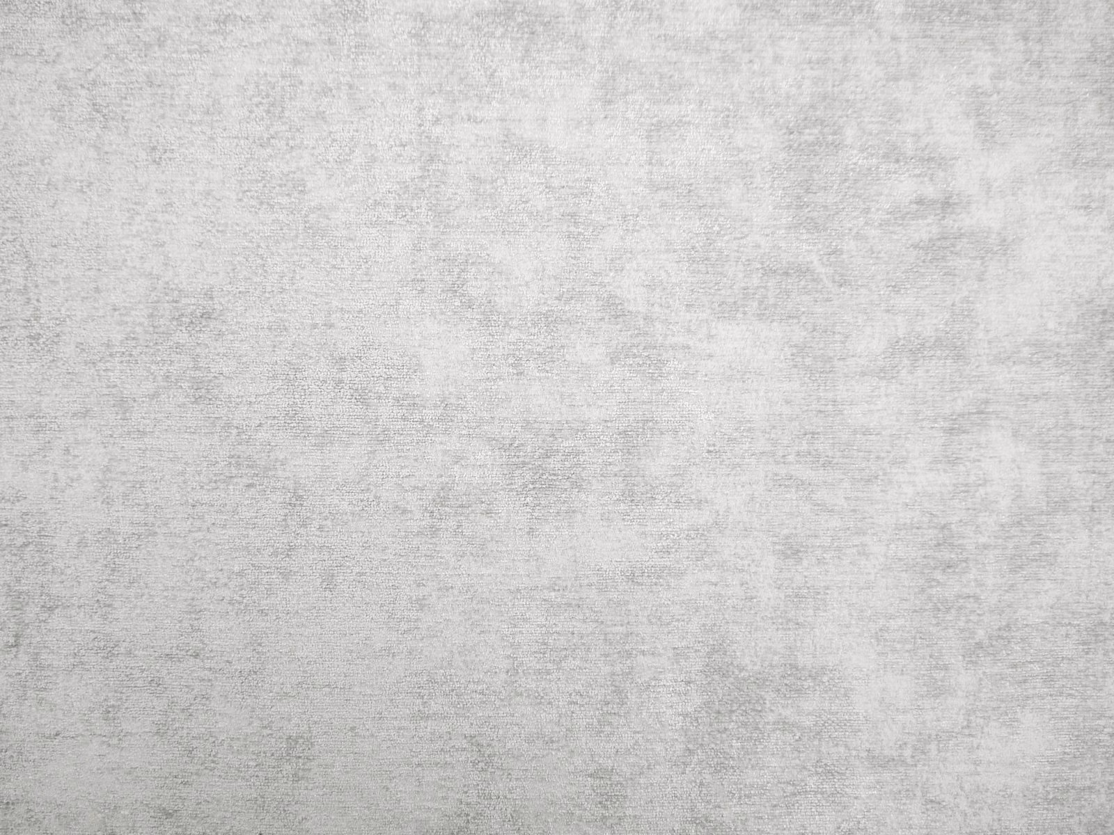 Pale silver-grey chenille with softly mottled, cloudy surface texture