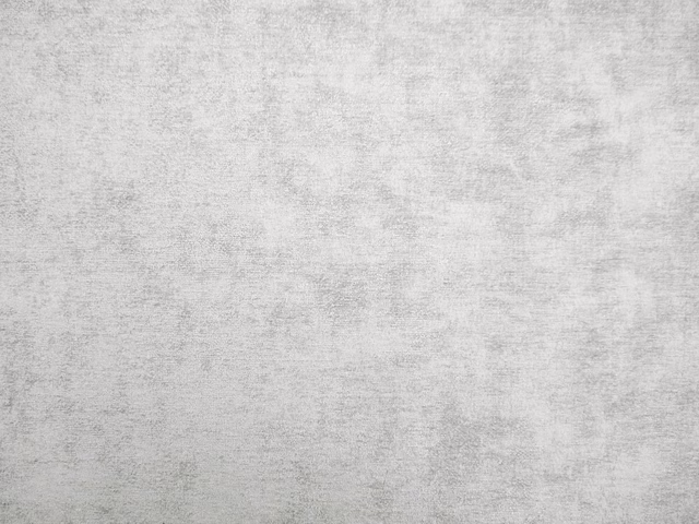 Pale silver-grey chenille with softly mottled, cloudy surface texture