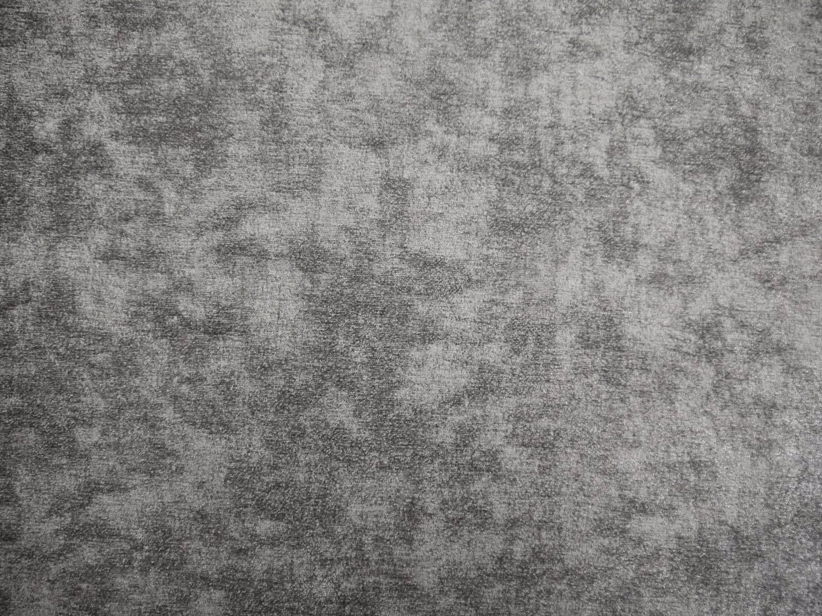 Mottled charcoal and silver-grey chenille with a softly cloudy textured surface