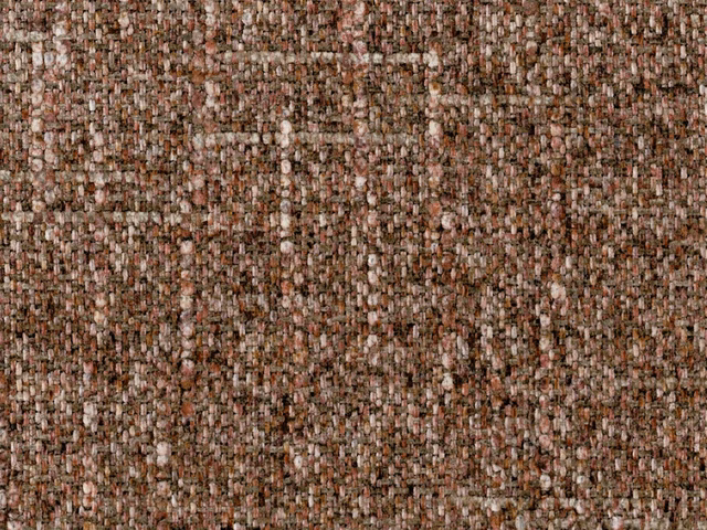 Mottled taupe-brown chenille with cream and muted rust flecks in a dense weave