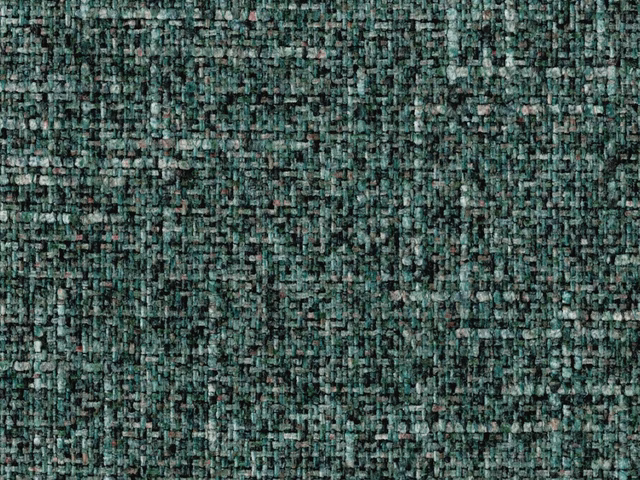 Deep teal-green chenille with a dark, irregularly crosshatched woven texture