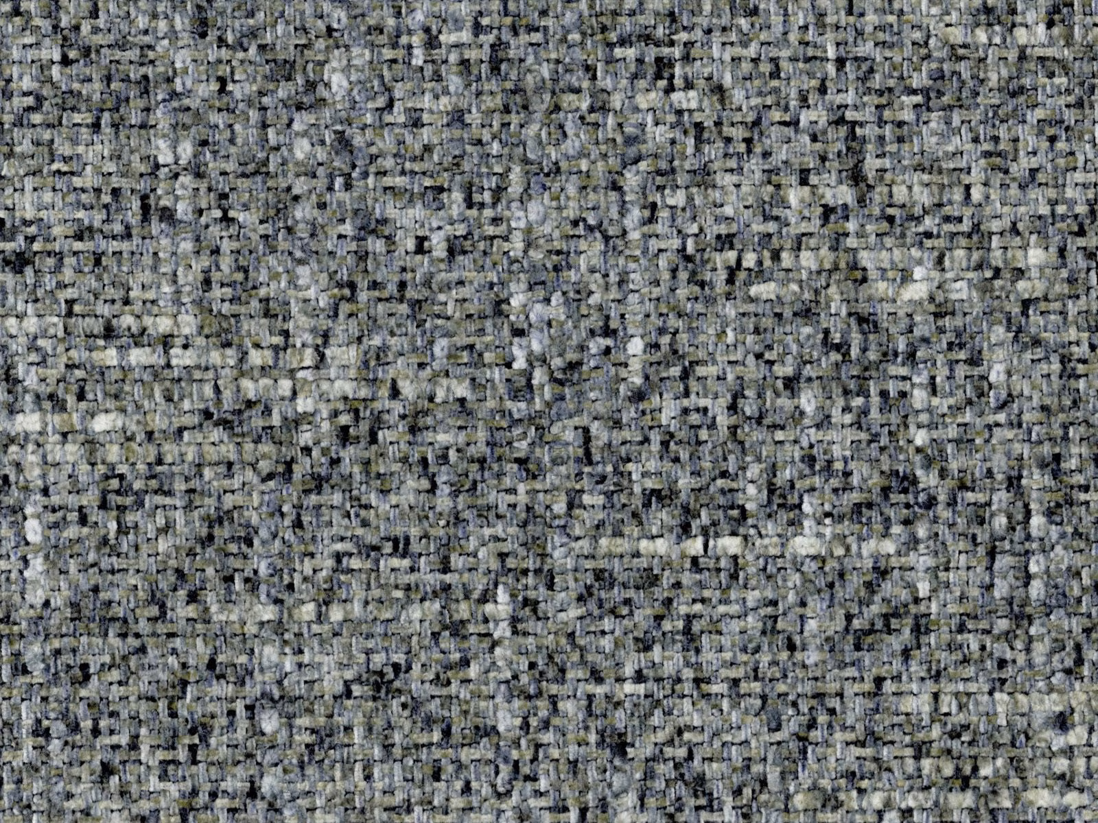 Cool grey chenille with charcoal, silver and black flecks in a nubby weave