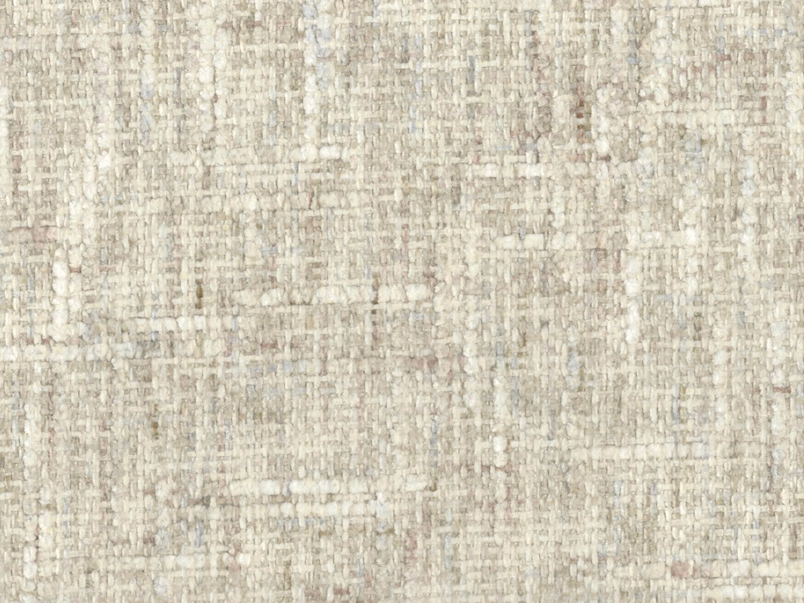 Pale greige chenille with softly mottled ivory and taupe woven texture