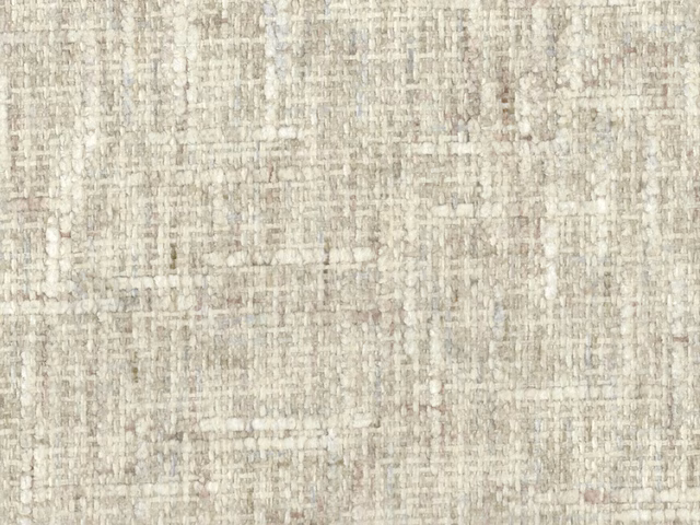 Pale greige chenille with softly mottled ivory and taupe woven texture