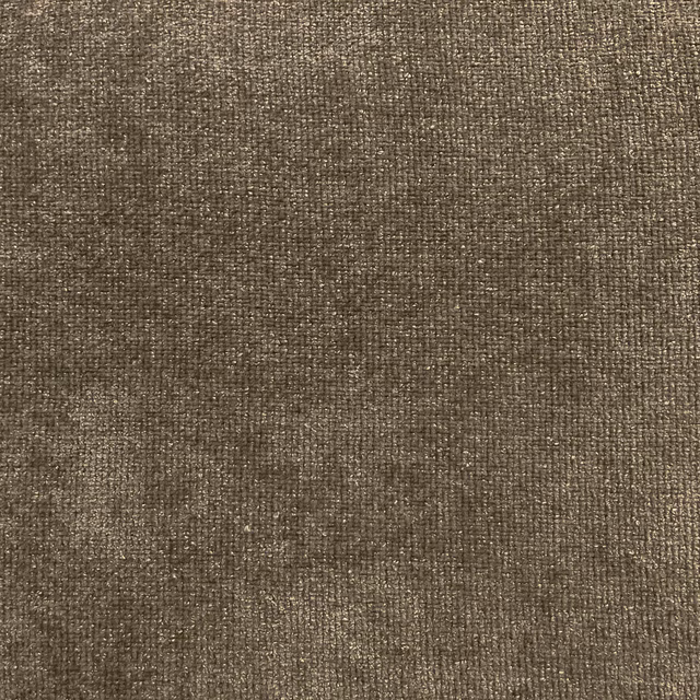 Mottled taupe-brown chenille with fine woven texture and soft grey highlights