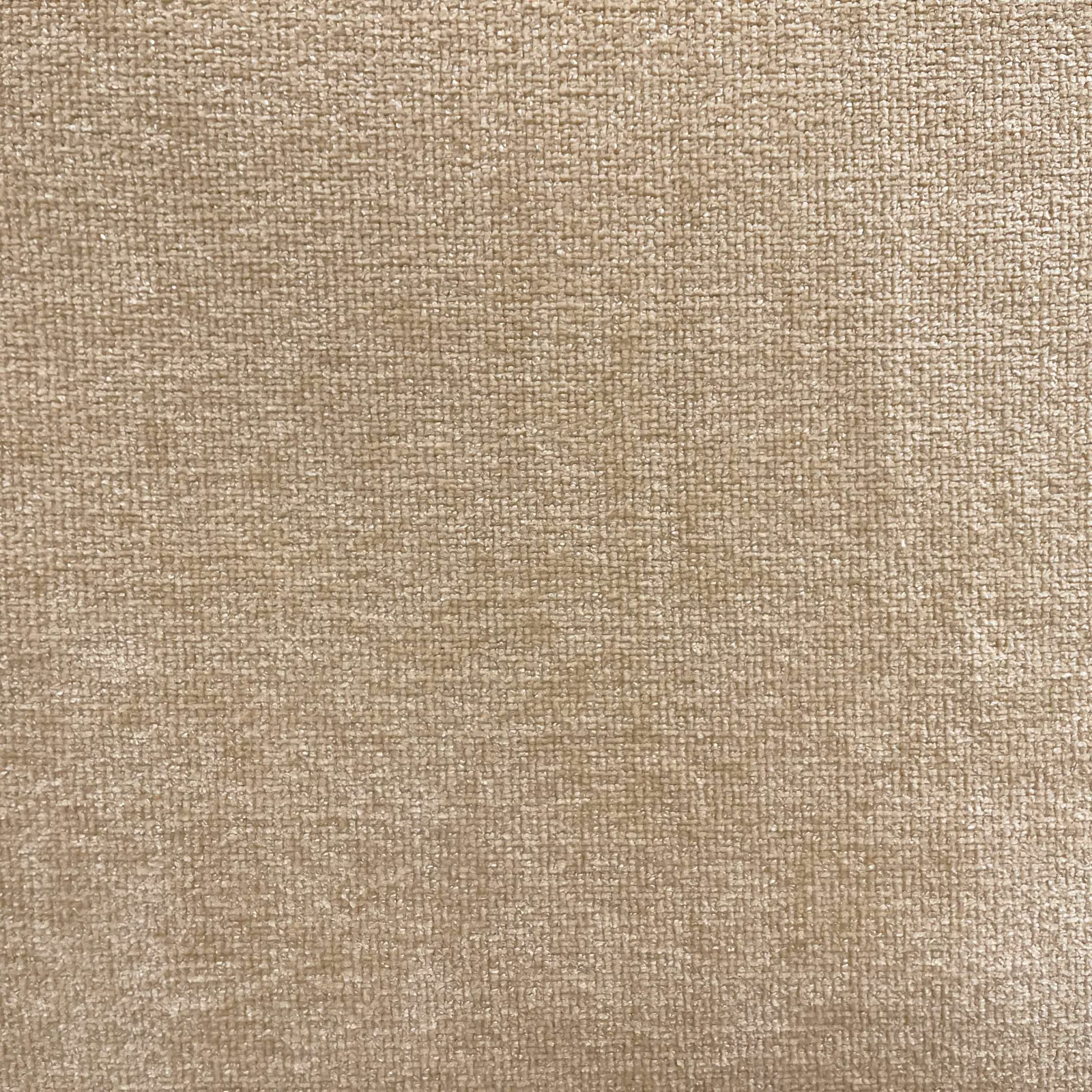 Warm taupe-beige chenille with a close, subtly mottled woven texture