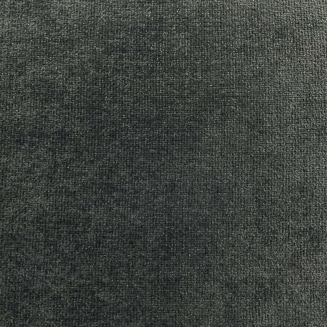 Close-up of dark charcoal-grey chenille with subtle graphite tonal variation and woven texture
