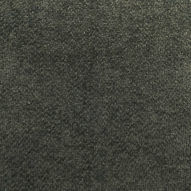 Dark charcoal chenille with olive undertones and a fine mottled weave