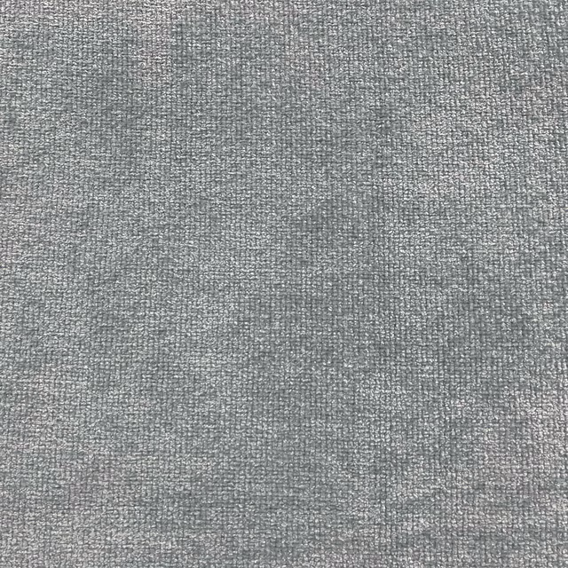 Cool mid-grey chenille with a fine, softly flecked woven texture
