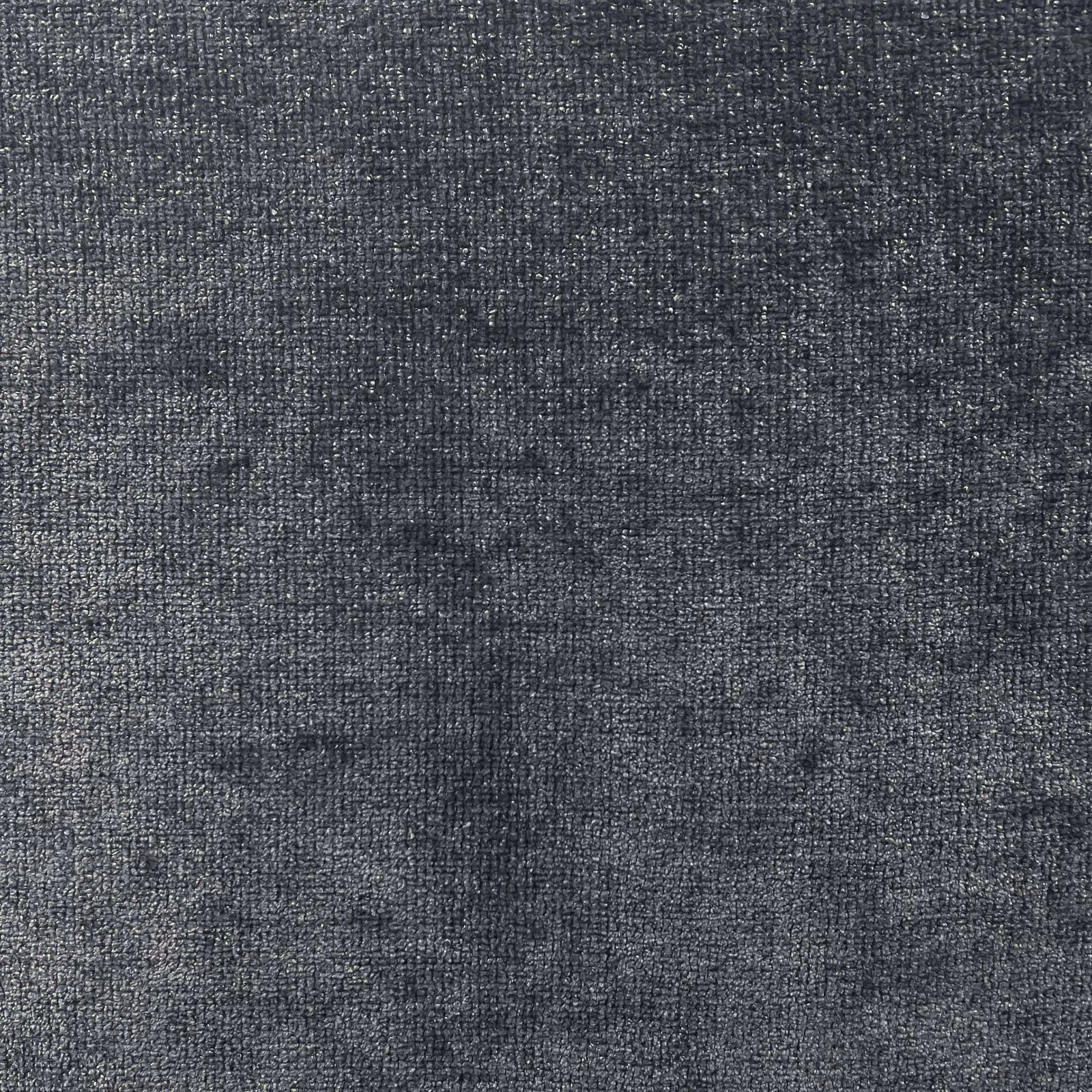 Dark charcoal chenille with finely mottled graphite-grey woven texture