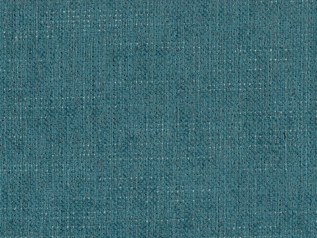 Close view of muted teal chenille with subtle vertical slubs and pale flecks