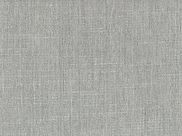 Cool silver-grey chenille with fine vertical flecks and softly textured woven grain