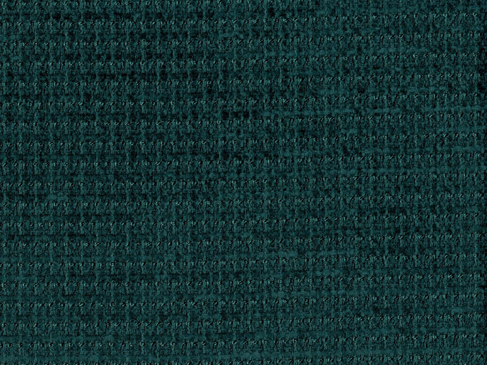 Deep teal-green chenille with dark flecks and subtle horizontal texture
