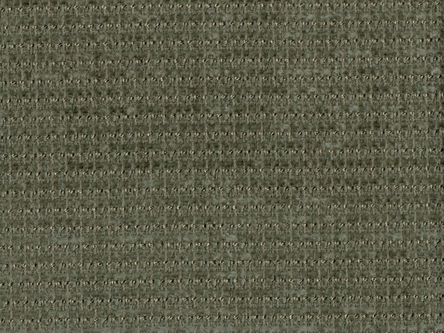 Muted olive-green chenille with a nubby horizontal weave and softly mottled surface