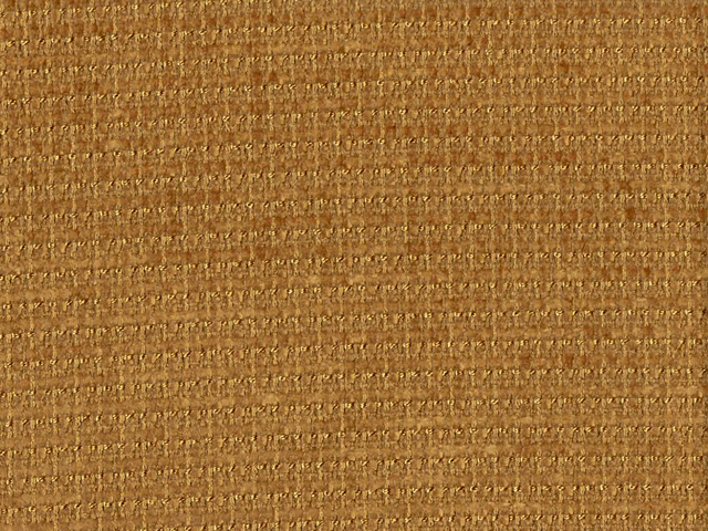 Warm ochre-brown chenille with nubby horizontal weave and subtle golden highlights