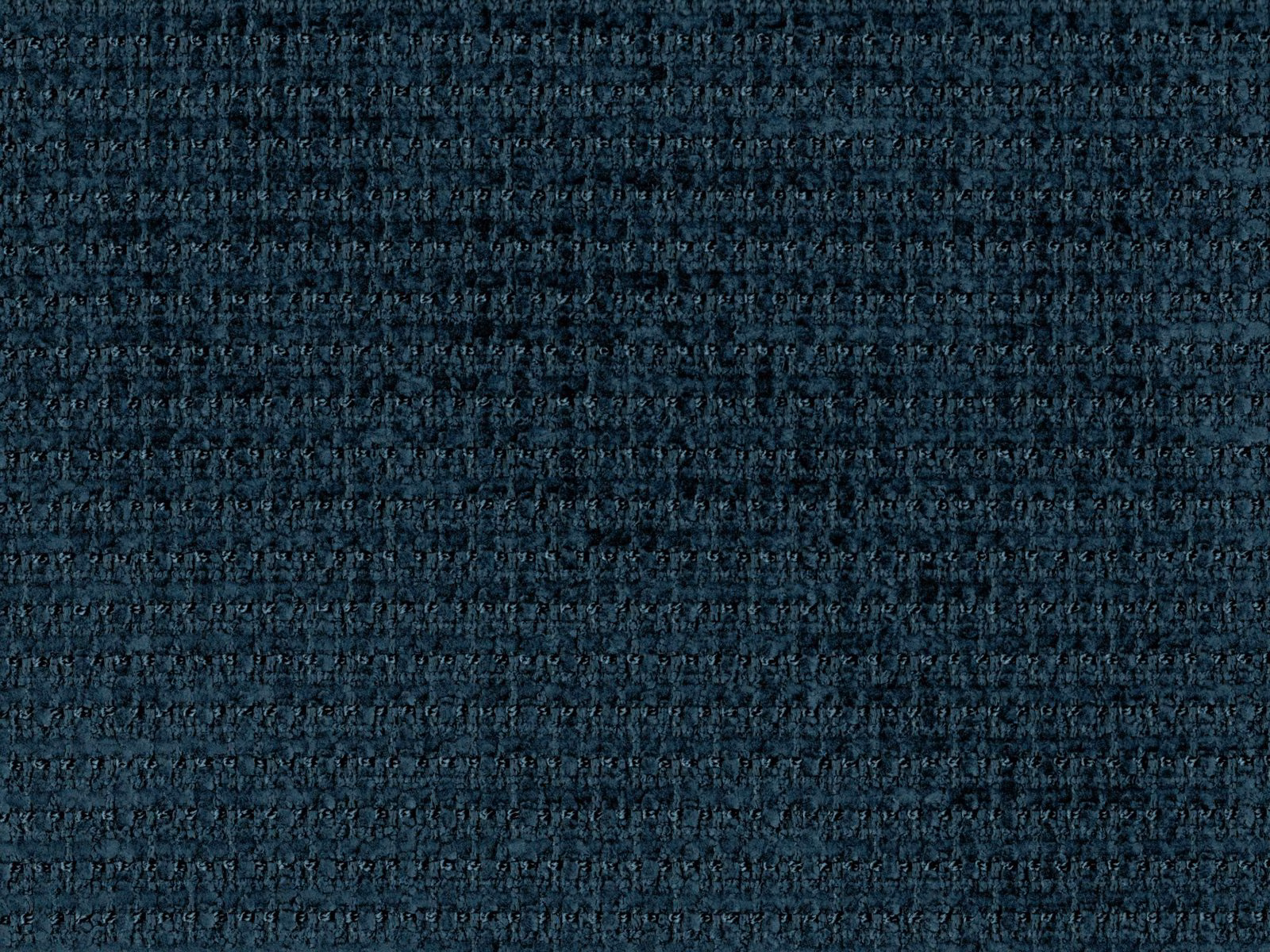 Deep blue-teal chenille with dense mottled horizontal texture and soft tonal variation
