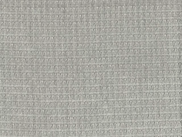 Soft silver-grey chenille with fine horizontal slub texture