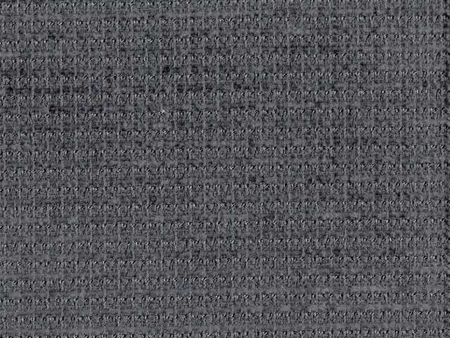 Deep charcoal-grey chenille swatch with dense nubby weave and subtle horizontal texture