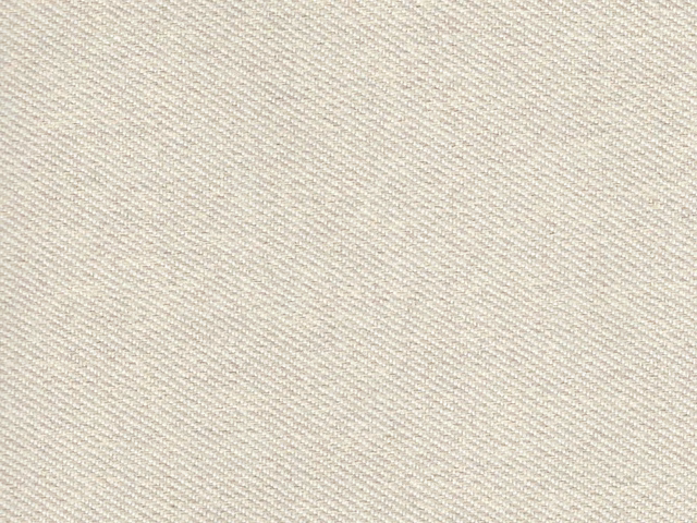 Pale ivory-cream flat weave with fine diagonal grain and softly textured surface