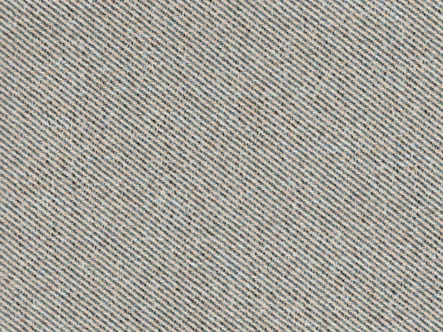 Cool greige flat weave with fine blue-grey diagonal herringbone texture