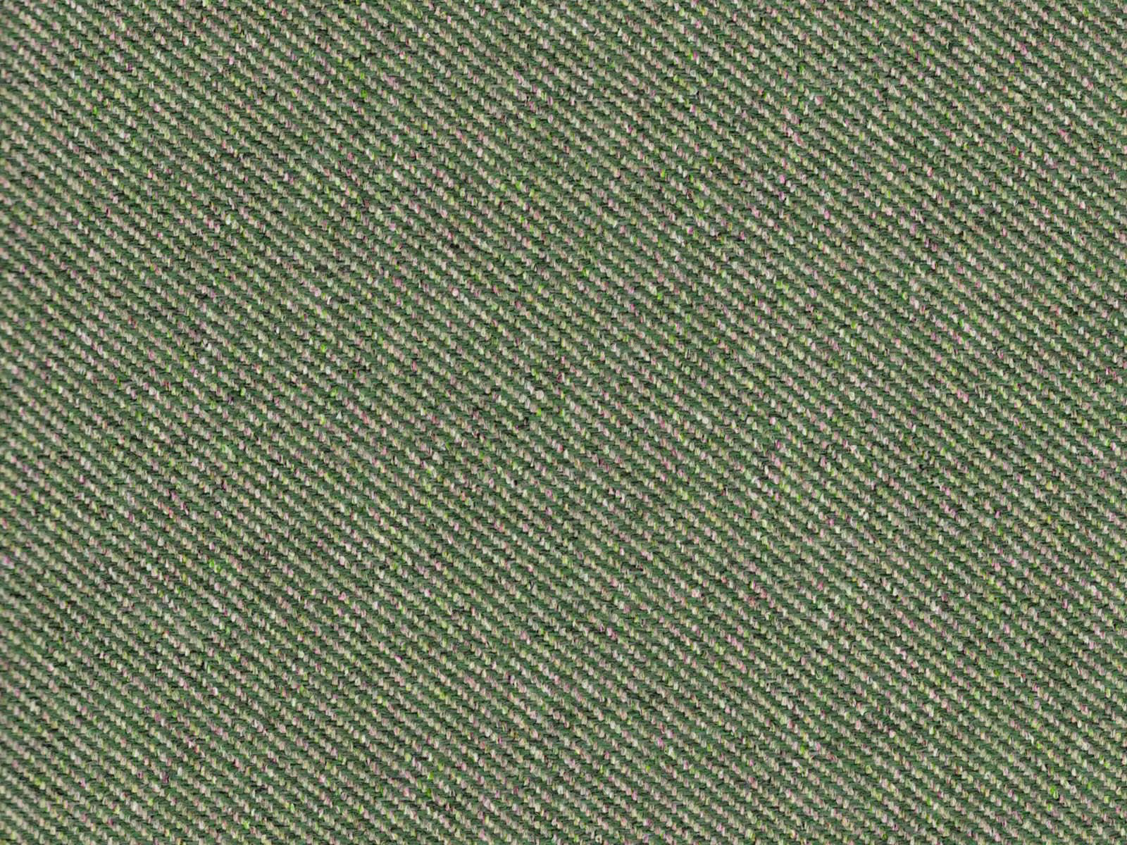 Muted olive-green flat weave with fine diagonal texture and subtle pale flecks