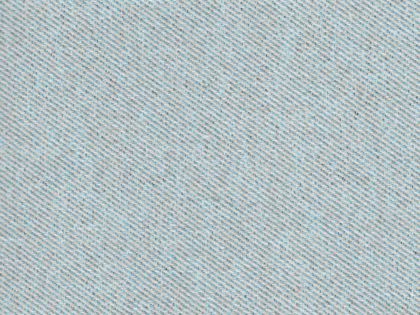 Pale aqua and cream flat weave with fine diagonal texture
