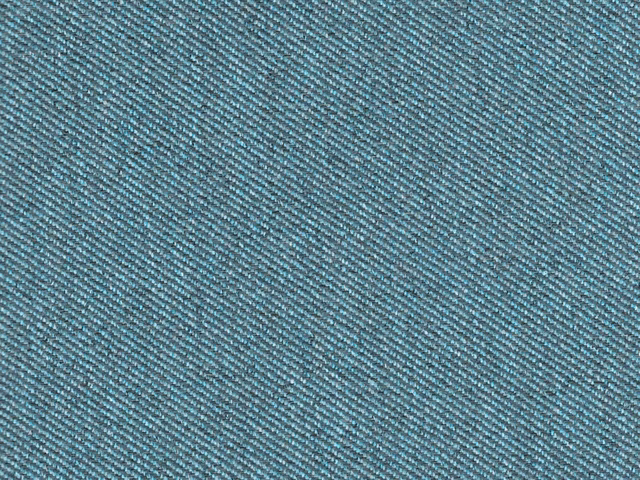 Cool teal flat weave with fine diagonal texture and subtle charcoal flecks