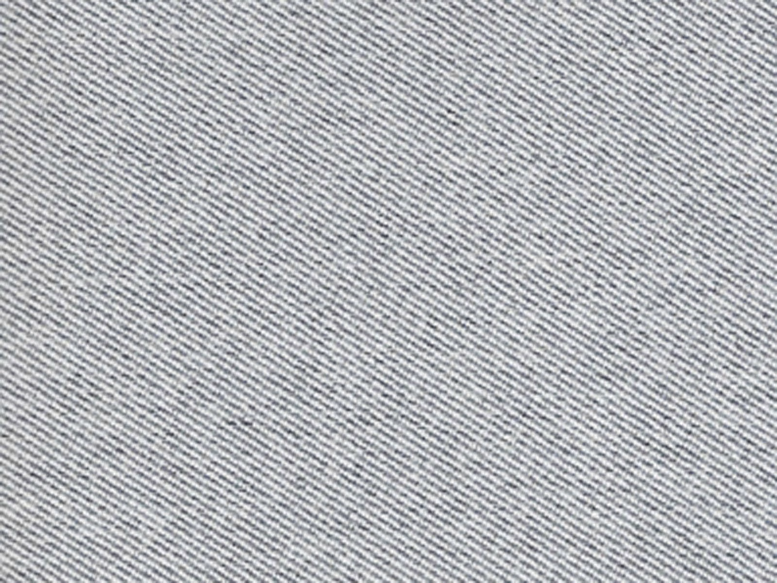 Cool pale-grey flat weave with fine diagonal salt-and-pepper texture