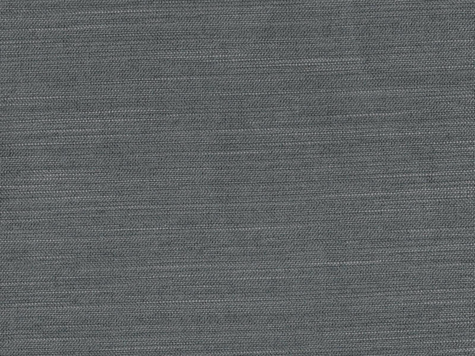 Cool charcoal grey flat-weave fabric with fine horizontal texture and subtle tonal variation