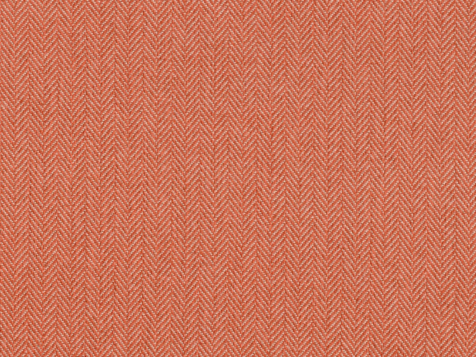 Coral-terracotta chenille with a fine pale herringbone weave