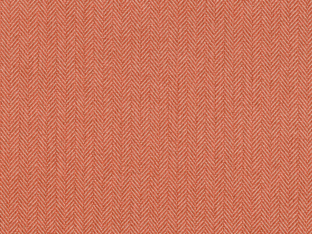 Coral-terracotta chenille with a fine pale herringbone weave