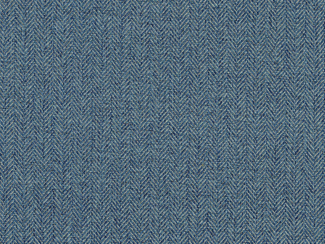 Close-up of muted blue-grey chenille with a fine herringbone weave