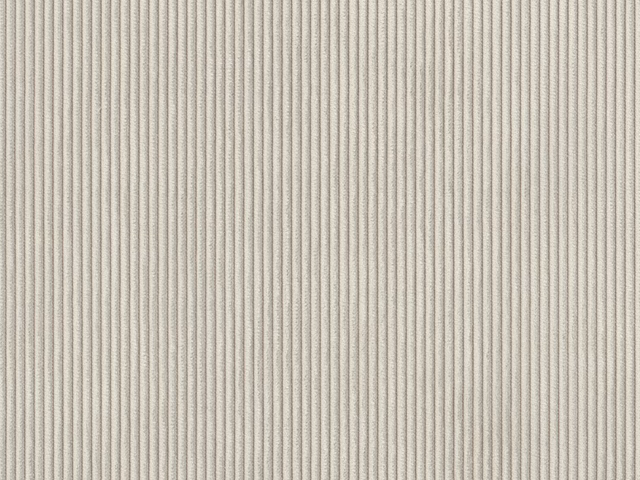 Pale stone-beige rib cord with closely spaced vertical wales and fine texture