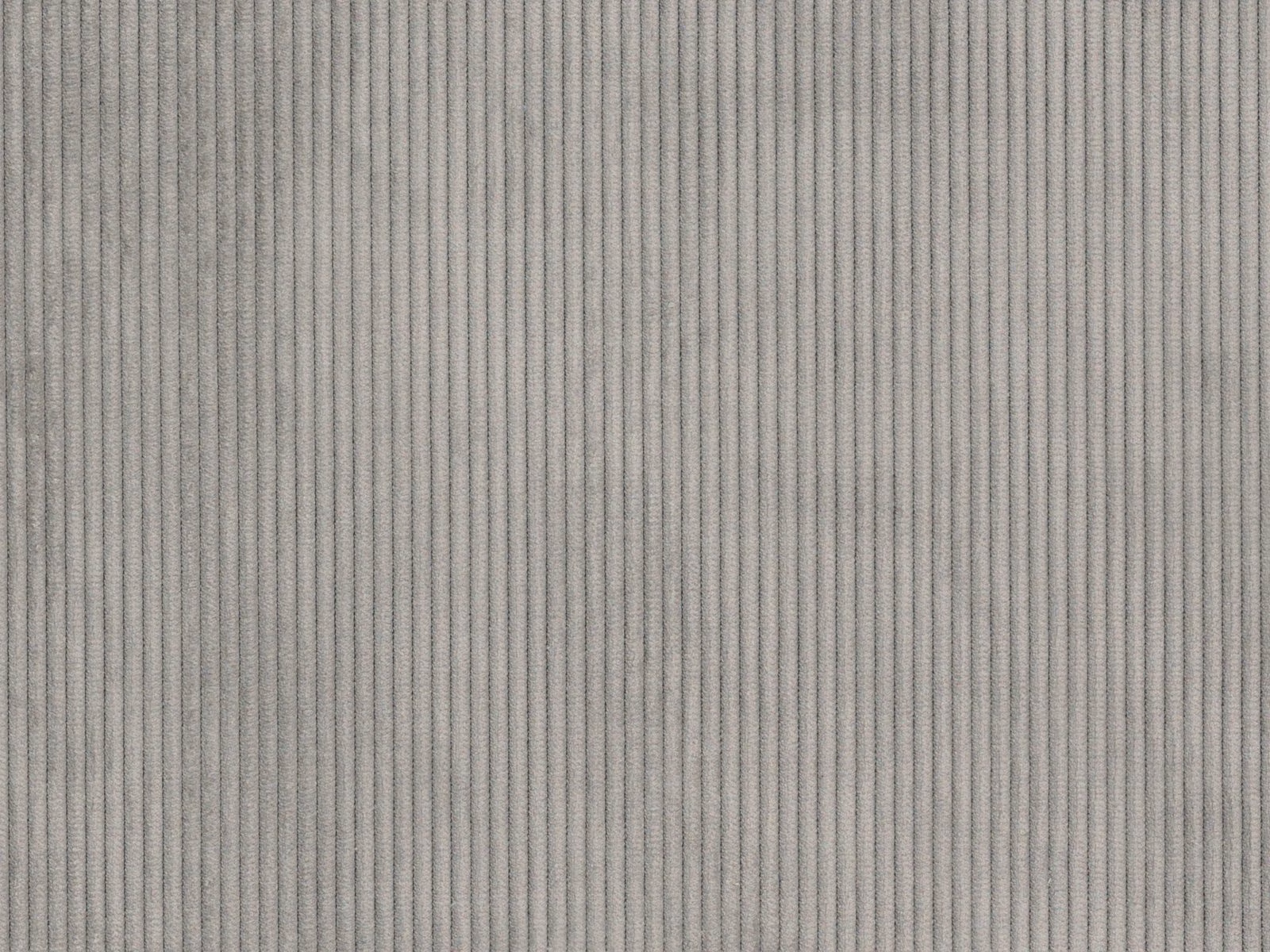 Soft grey rib cord with fine vertical ridges and subtle tonal depth