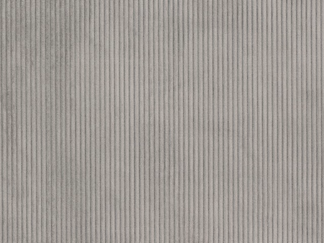 Soft grey rib cord with fine vertical ridges and subtle tonal depth
