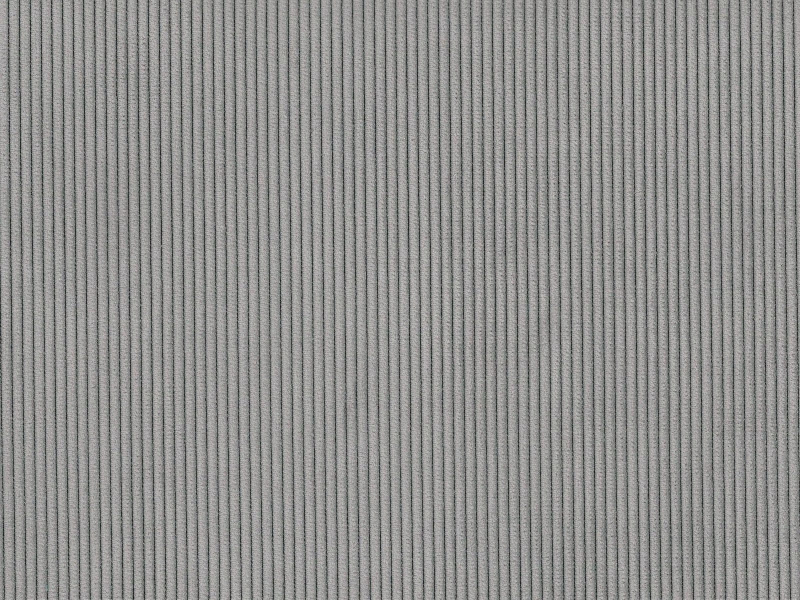 Cool mid-grey rib cord with fine vertical channels and softly shaded texture