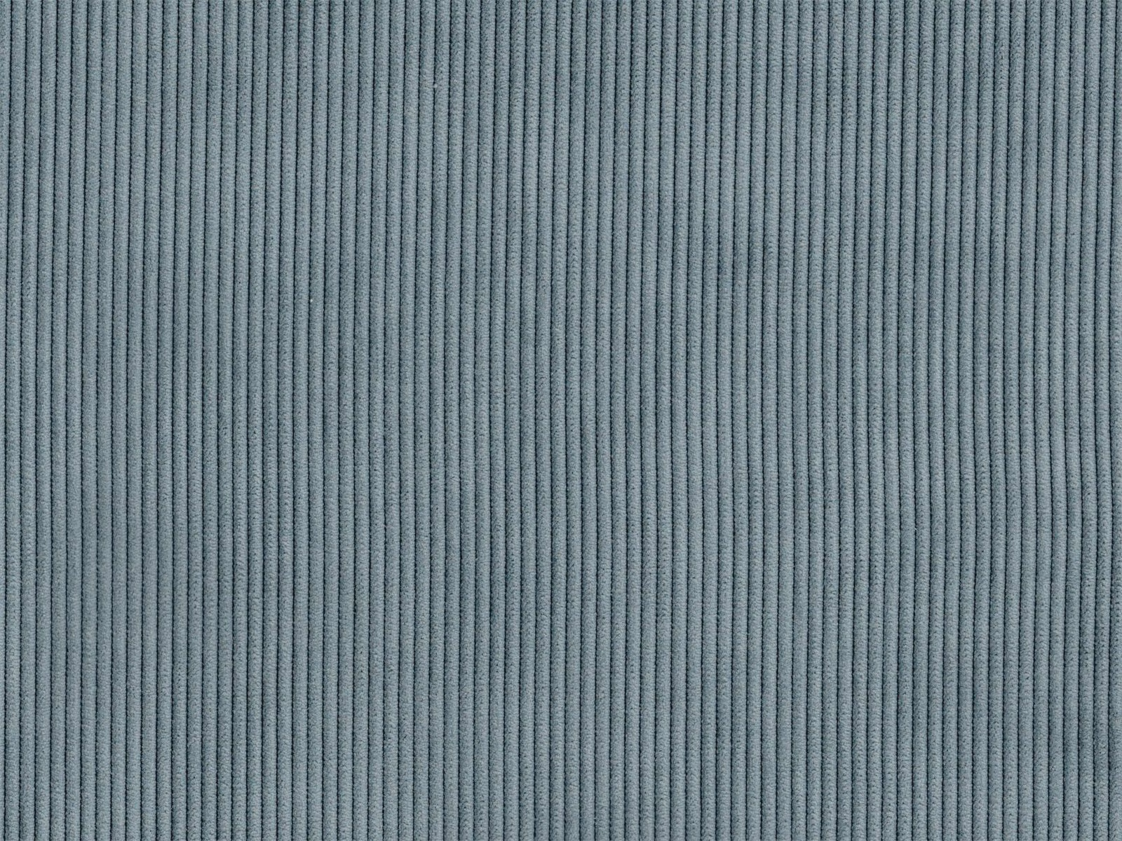Muted slate blue-grey rib cord with fine vertical ridges and shadowed texture
