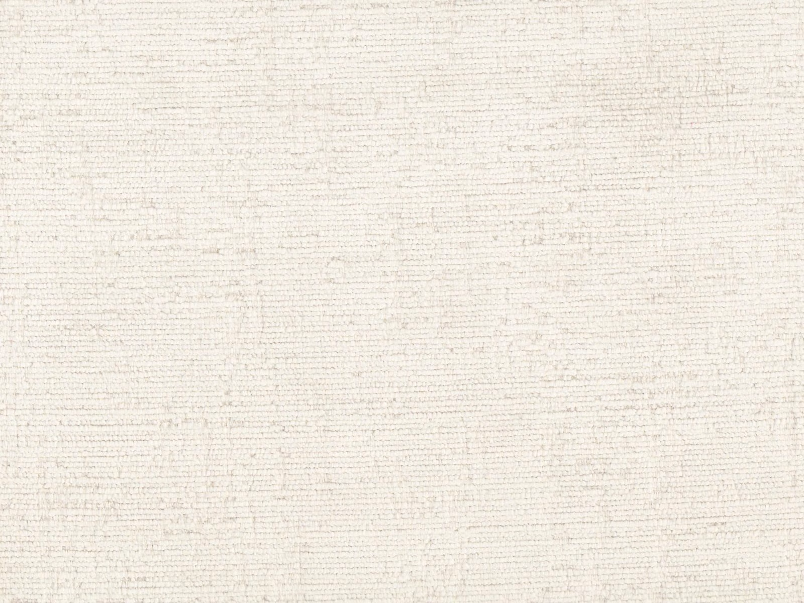 Soft ivory chenille with fine horizontal texture and subtle cool grey flecking