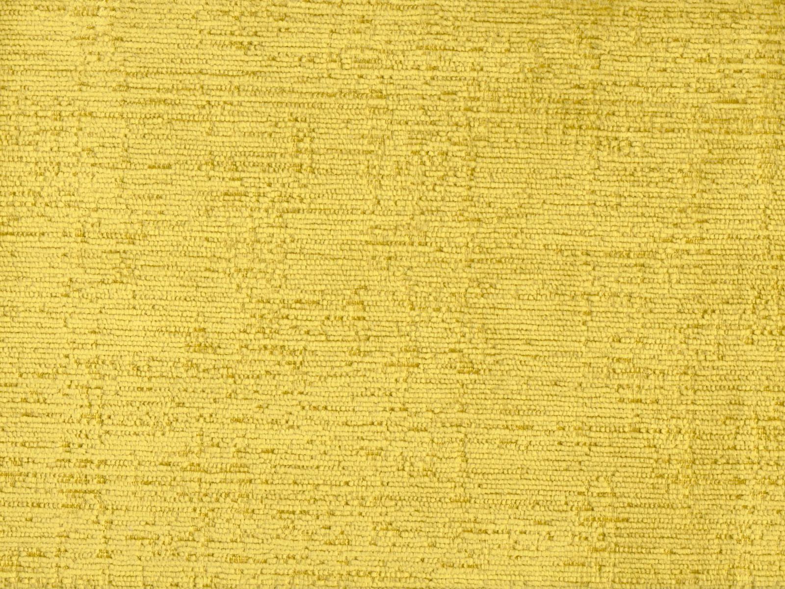 Close-up of textured chartreuse yellow chenille with fine horizontal slubs