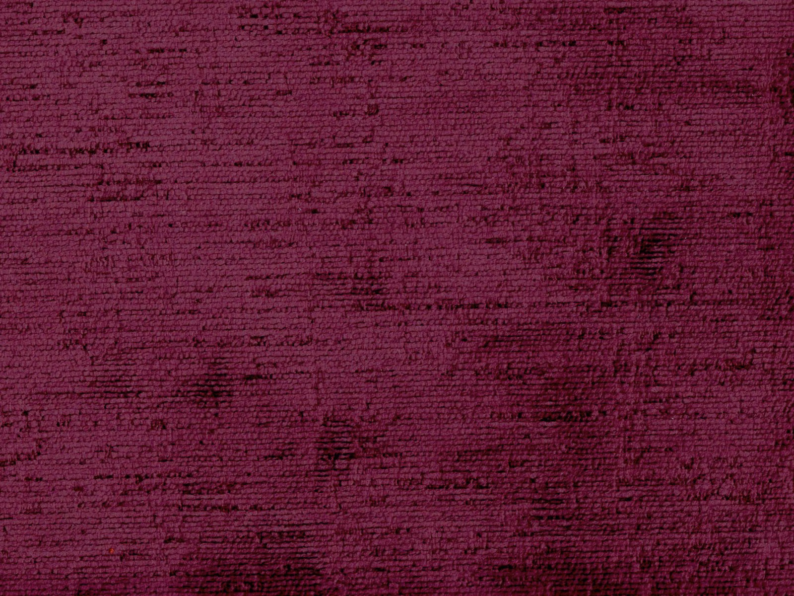 Deep berry magenta chenille with fine horizontal ridges and darker woven streaks