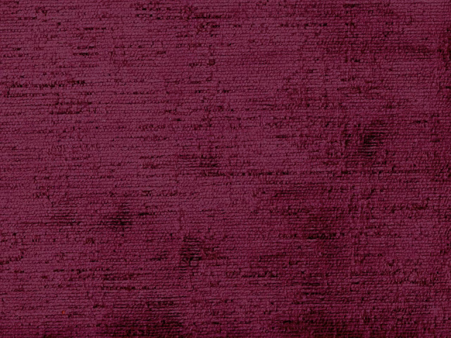 Deep berry magenta chenille with fine horizontal ridges and darker woven streaks