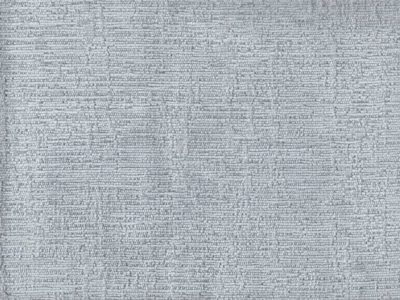 Pale blue-grey chenille with fine horizontal slub texture and darker flecks