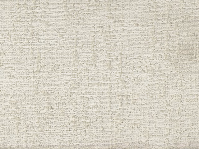 Pale ivory-grey chenille with fine mottled horizontal and vertical woven texture
