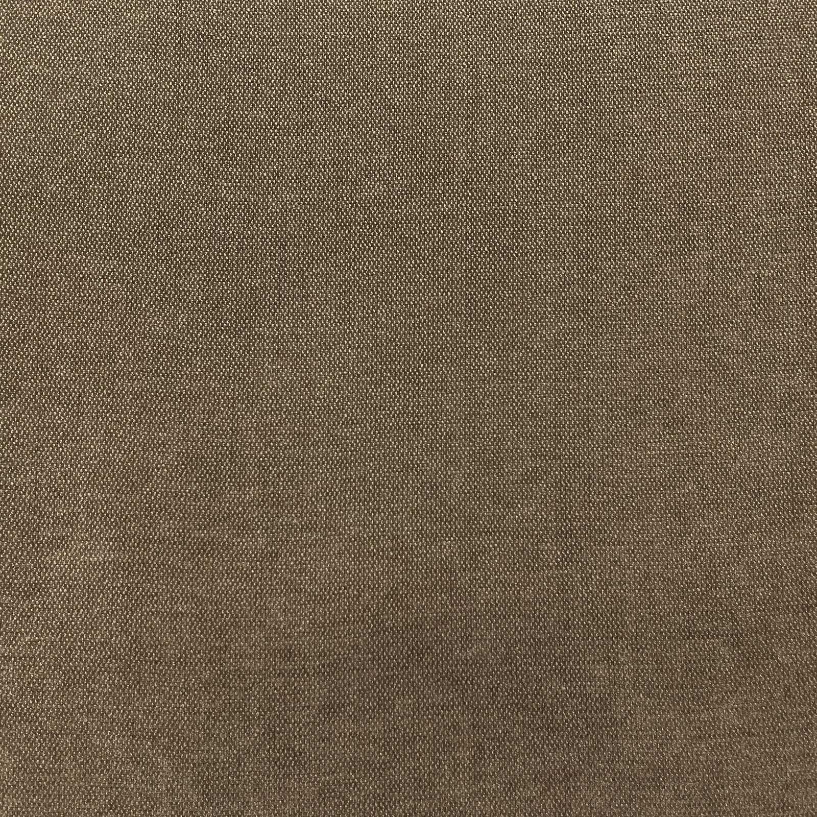 Close-up of ROM4171 taupe-brown chenille with a fine, softly mottled weave