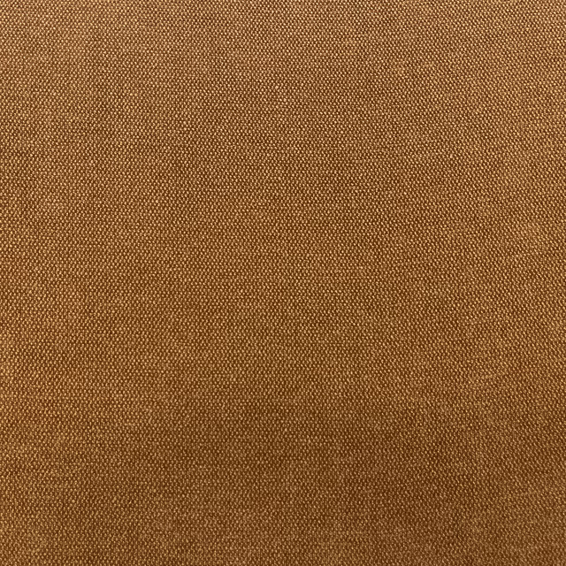 Warm cognac-brown chenille with a finely nubby, subtly tonal woven surface
