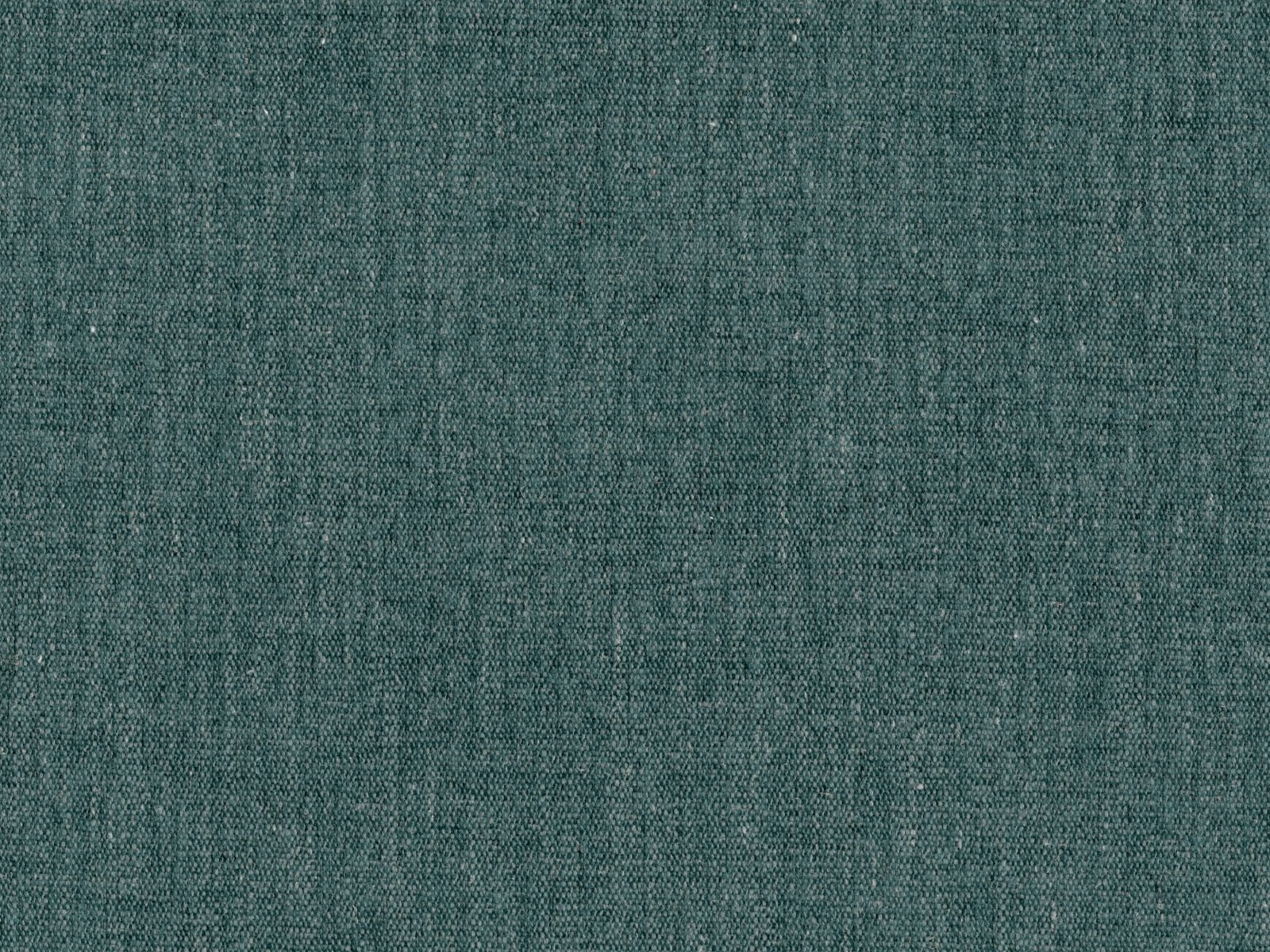 Muted teal-green flat weave with fine, softly slubbed vertical texture
