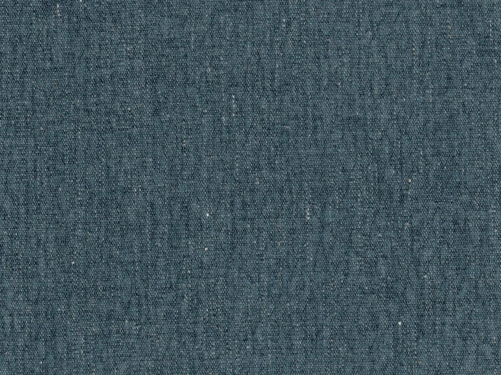 Muted blue-teal flat weave with fine slub texture and subtle tonal variation
